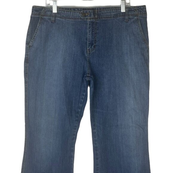 New York & Company Jeans Womens Size 16 Cuffed Denim High Rise - Picture 3 of 8